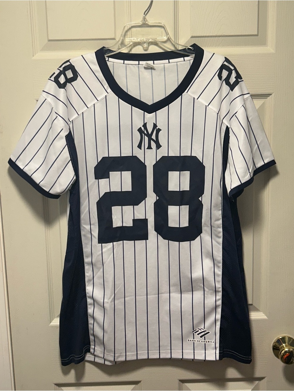 Austin Wells New York Yankees Football Jersey #28 SGA 9/5 2025 Blue Adult XL